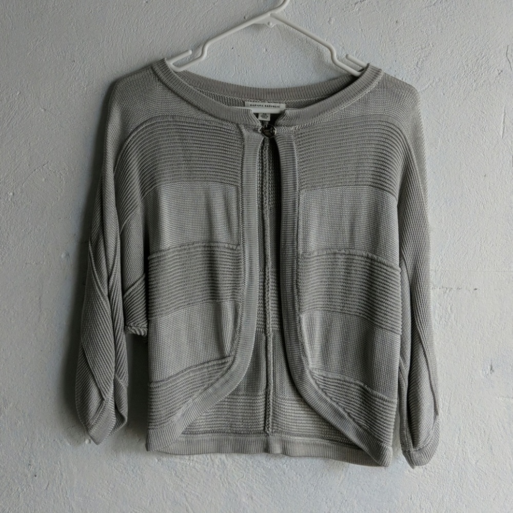 Banana Republic Dressy Silver Cardigan